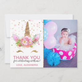 Unicórnios em Cartões de agradecimentos Bloom