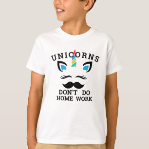 Unicórnios não fazem Camiseta de casa
