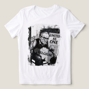 Unida como uma - Camisa de Arte Preta e Branca da 
