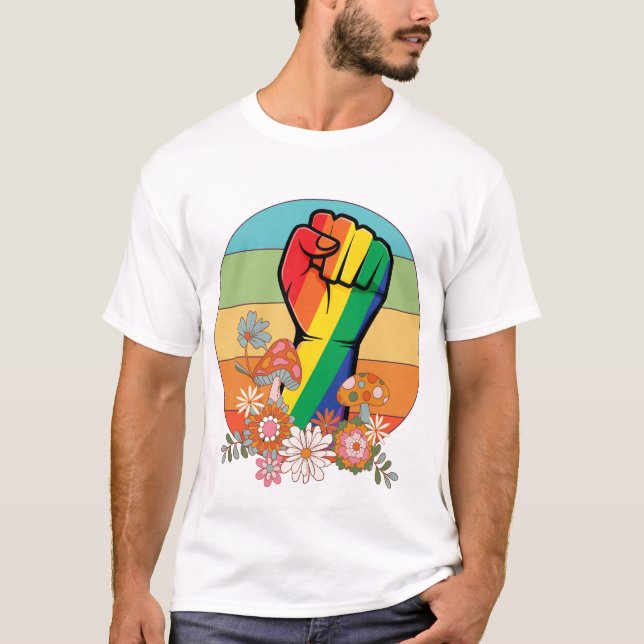 Unidade na Diversidade: Camiseta do Orgulho LGBT (Frente)