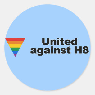 Unido contra o autocolante no vidro traseiro H8