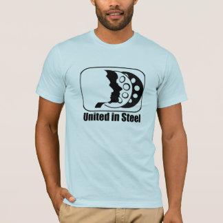 Unido no t-shirt de aço