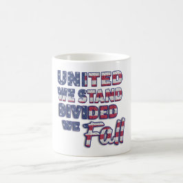 Unidos Nós Permanecemos Caneca de Café Tipografia