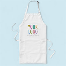 Uniforme de Avental Longo Logotipo Personalizado d