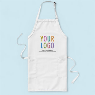 Uniforme de Avental Longo Logotipo Personalizado d