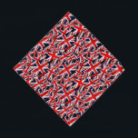 Union Jack British England Flag Bandana<br><div class="desc">* bandeira do Estado do Reino Unido (Reino Unido, Grã-Bretanha Excelente): Camadas, sobre camadas da bandeira britânica criadas com um estilo verde, uma safra ou um olhar vestido angustiado. * Dois tamanhos disponíveis. Perfeito para animais de estimação e seus donos! * Adicionar uma foto e/ou texto para personalizar. * Clique...</div>