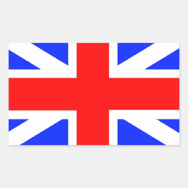 Union Jack England colores adesivos (Frente)