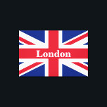Union Jack London ~ British Flag Canvas Print<br><div class="desc">Bandeira do Reino Unido da Grã-Bretanha Excelente e da Irlanda Norte com o texto de Londres. Deixe como está,  personalize o texto ou faça vazio.</div>