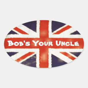 Union Jack sacode-se seu tio Oval Etiqueta