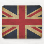 Union Jack tradicional velho Mousepad<br><div class="desc">Um design gráfico ilustrado de uma bandeira velha de Union Jack no apropriado tradicional do vermelho,  o branco e o azul para todos os produtos do zazzle.   O grande design para mostras do talento,  partidos de rua,  convites,  grande comida britânica,  equipe GB adiciona sua própria palavras ou frase</div>