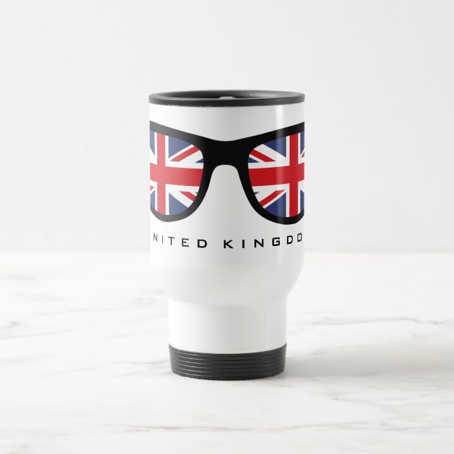 Union Jack UK Shades canecas personalizadas (Centro)