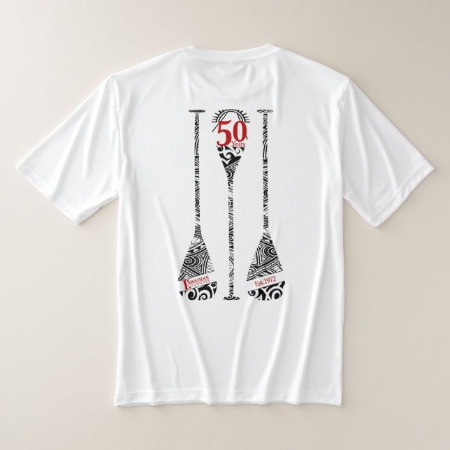 Unisex 50º Aniversário de Camisa (Postura das costas)