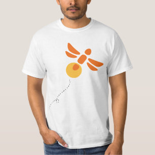 (Unisex) Camisa de cinza de ajustado solta com ins