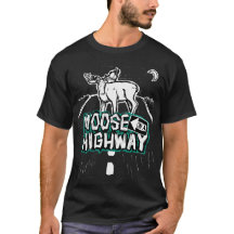 Unisex Moose em uma Camisa de Estrada (apenas na f