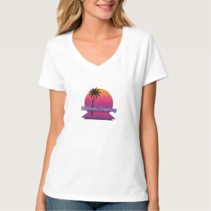 Unisex Retro 80s Palm Tree T-Shirt - California Dr