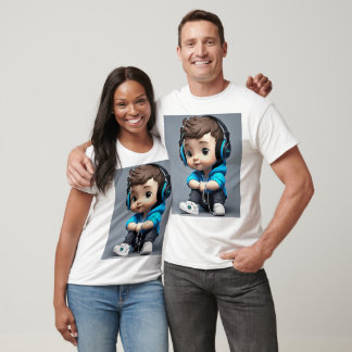 Unisex T-Shirt com um bebê de desenho animado fofo