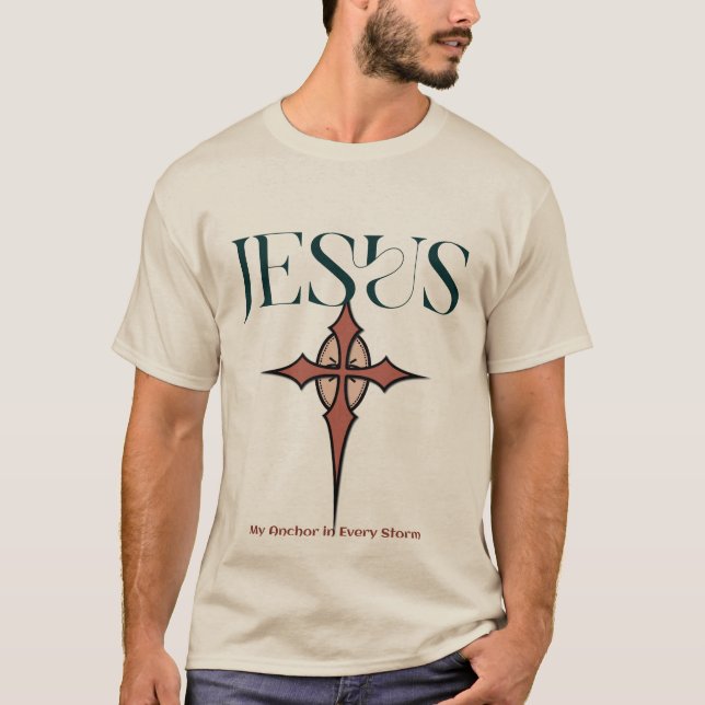 Unisex T-Shirt - "Jesus: Minha âncora em todas as  (Frente)