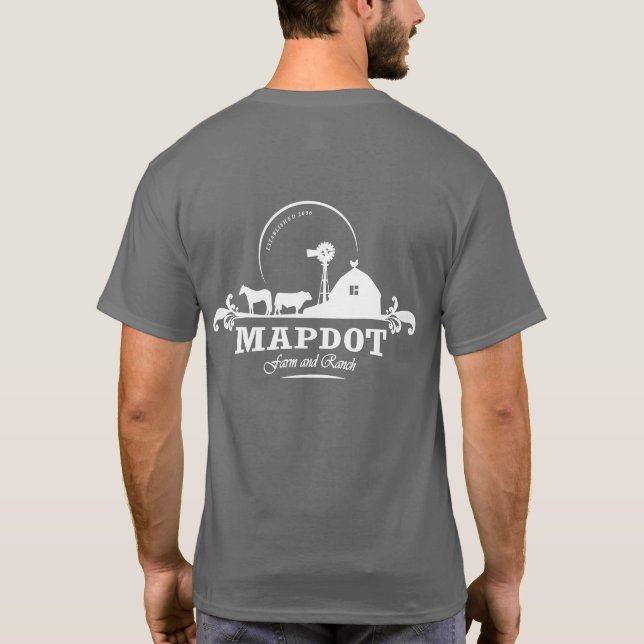 Unisex T-Shirt (Logotipo Traseiro) Fazenda do Mapd (Verso)