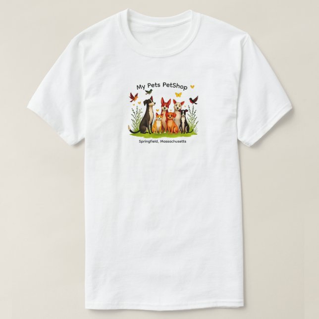 Unisex T-Shirt My Pets (Frente do Design)