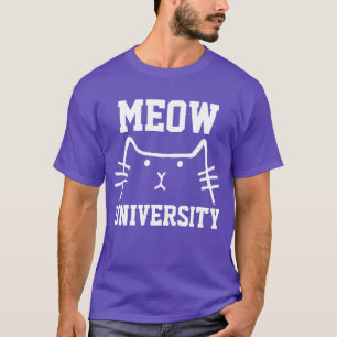 UNIVERSIDADE do MEOW, camisetas engraçadas dos