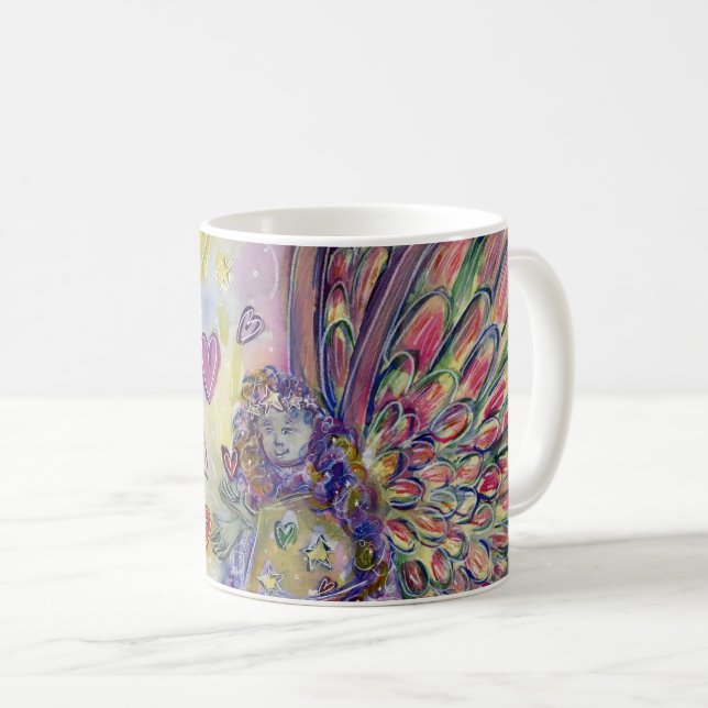 Universo Manifestante Anjo Arte Caneca ou Xícara d (Frente Esquerda)