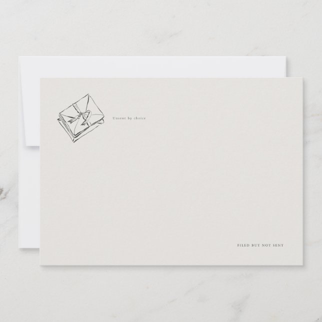 Unsent Letters- Regency Correspondence Flat Card (Frente)