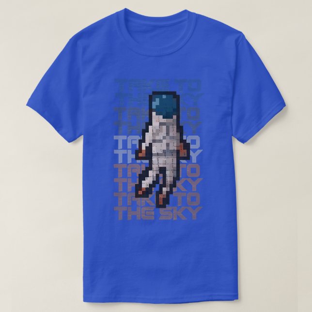 Up and Up Astronauts Premium T-Shirt (Frente do Design)