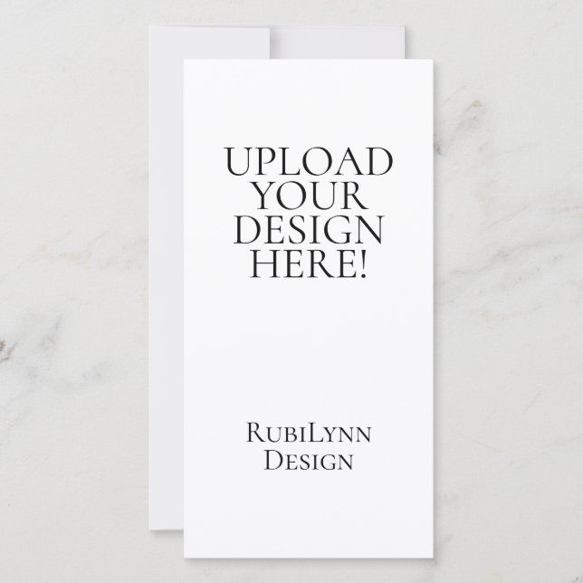 Upload Your Design Here 4x8" Menu Card (Frente)
