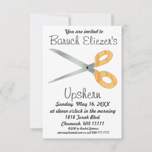 Upsherin - Convites de Upsherin de Convite