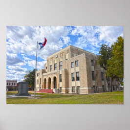 Upshur County Courthouthouse, Gilmer, Poster do Te