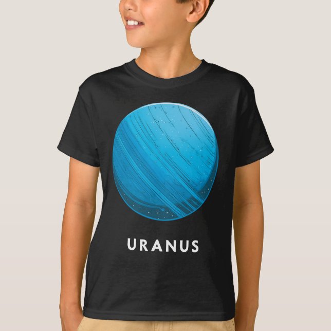 Urano/Urano - Camiseta Clássica de Tee Planeta (Frente)
