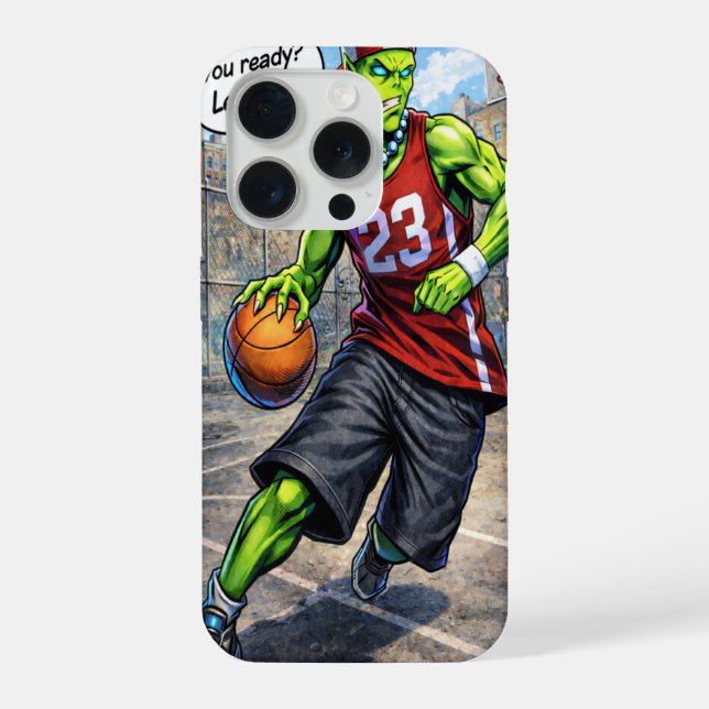 Urban Alien Basketball Player - Comic Style Art (Verso)