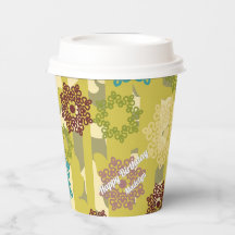 Urban Camouflage Floral Pattern Birthday