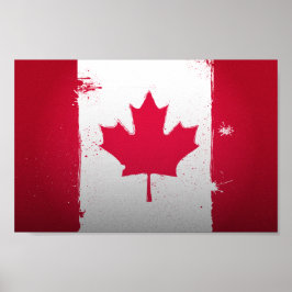 Urban Canada Flag Poster