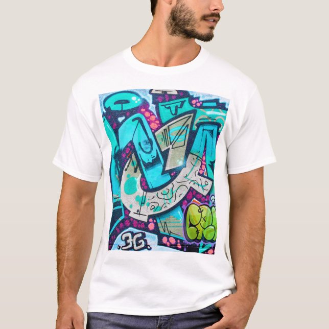 Urban Graffiti Street Art Style T-Shirt (Frente)