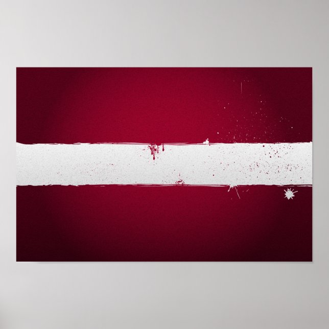 Urban Latvia Flag Poster (Frente)