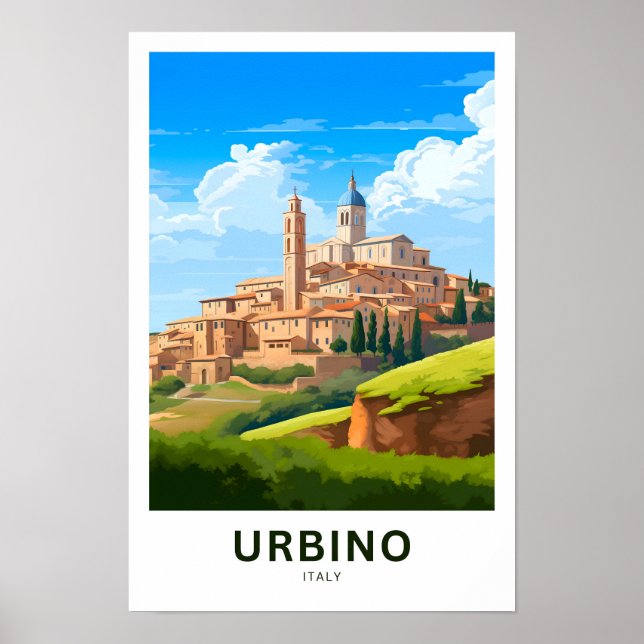 Urbino Itália Viagem Impressão (Frente)