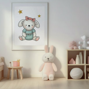 Ursinho com Poster de vestimenta e fita