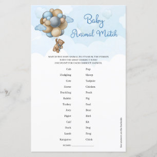 Ursinho de pelúcia bonito balões azuis Bebê Matanç