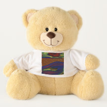 Urso Grande com Camiseta Colorida Paisagista