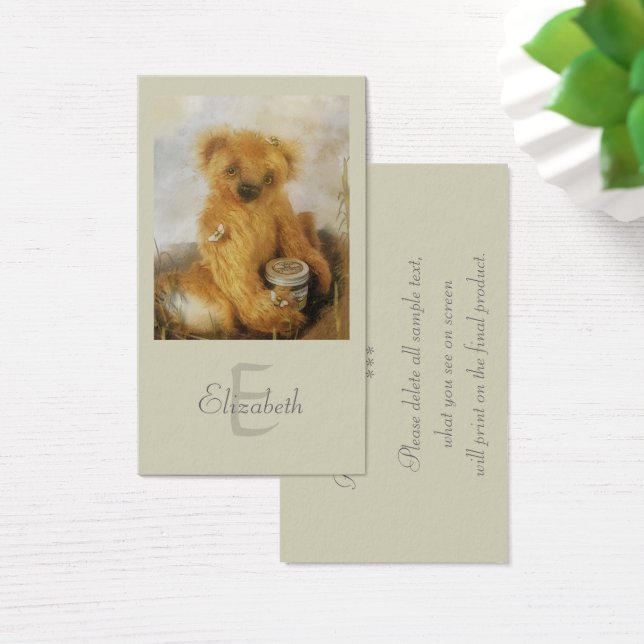 Ursinho de Urso de Mel Bonito Personalizado (Mesa)