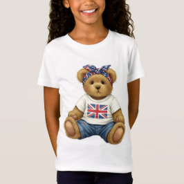 Ursinho em T-Shirt with UK Flag, por Natasha U