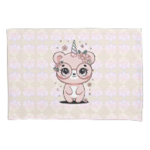 Ursinho Unicórnio Kawaii Personalizado com Óculos 