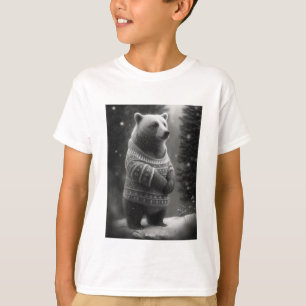 Urso Adorável Vestindo um Suéter Louco