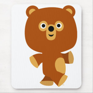 Urso assertivo bonito Mousepad dos desenhos animad