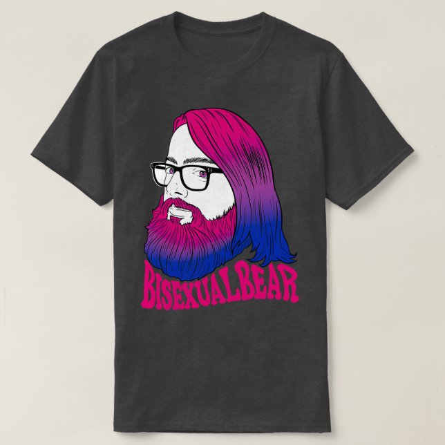 Urso bissexual bravo Camisa clássica (Frente do Design)
