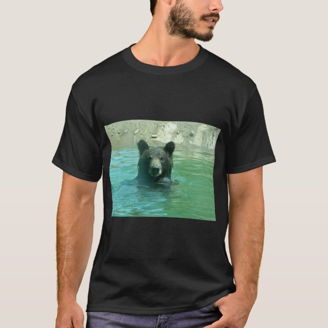Urso bonitinho na camiseta Memphis Zoo (Frente)
