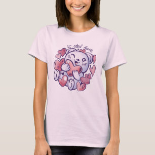Urso Bonito I Rouba Cardíacos Namorados T-Shirt