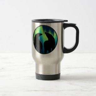 Urso Caneca de viagem Arte Nativo Urso Urso Urso U