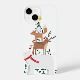 Urso capa de telefone de Natal feriado
